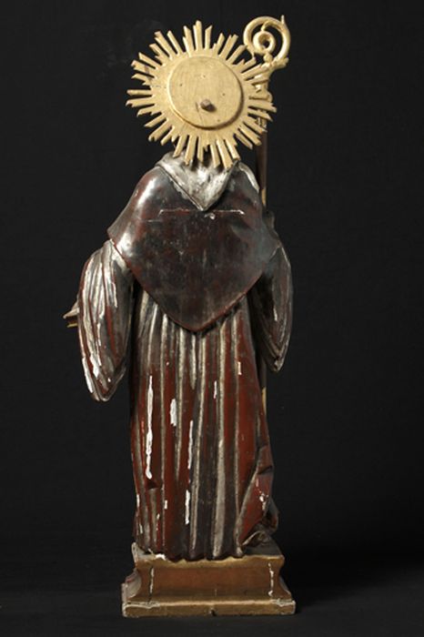 statue reliquaire : Saint Julien (revers) - © Ministère de la Culture (France), Centre de conservation et de restauration du patrimoine des Pyrénées-Orientales – Tous droits réservés