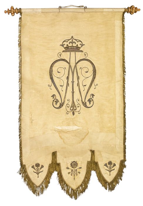 bannière de procession de l'Immaculée Conception - © Ministère de la Culture (France), Conservation des antiquités et des objets d’art du Rhône – Tous droits réservés 