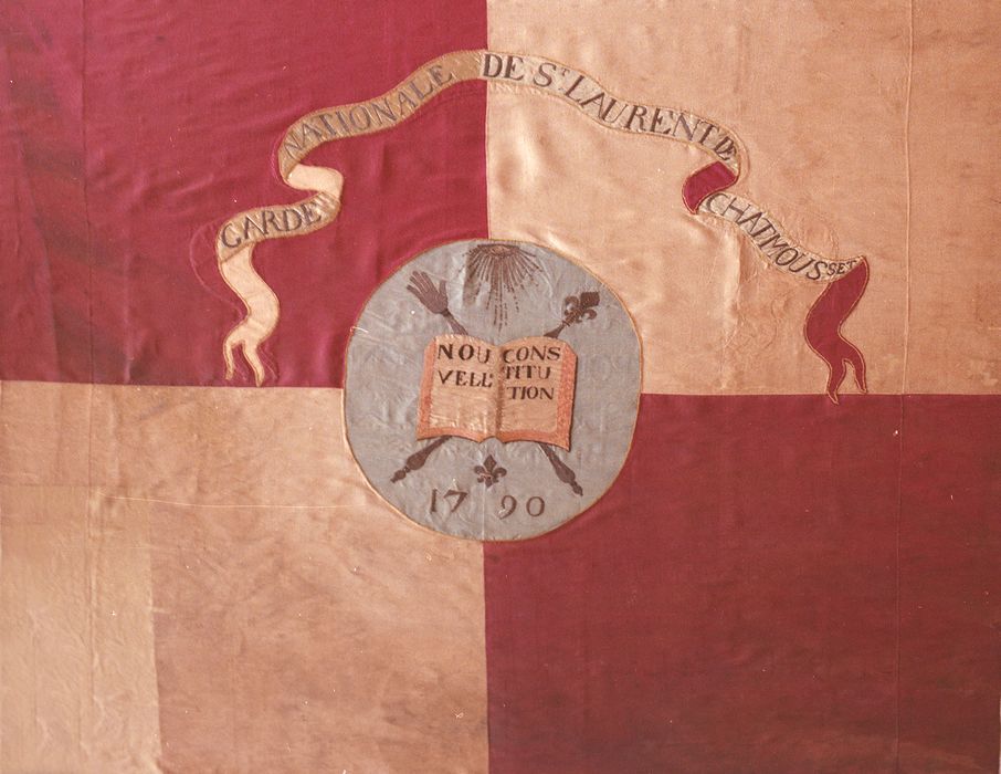 drapeau de la Garde nationale, détail
