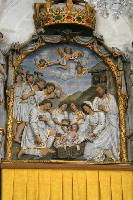 haut-relief, cadre : L'Adoration des bergers