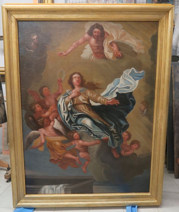tableau : Assomption (l') - © Ministère de la Culture (France), Conservation des antiquités et des objets d’art de la Sarthe - Tous droits réservés