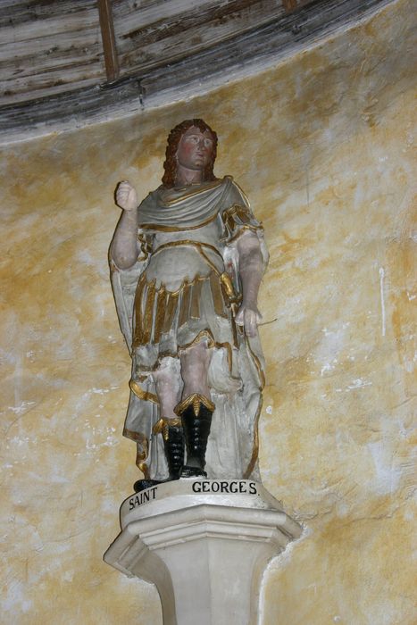 statue : Saint Georges - © Ministère de la Culture (France), Conservation des antiquités et des objets d’art de la Sarthe - Tous droits réservés