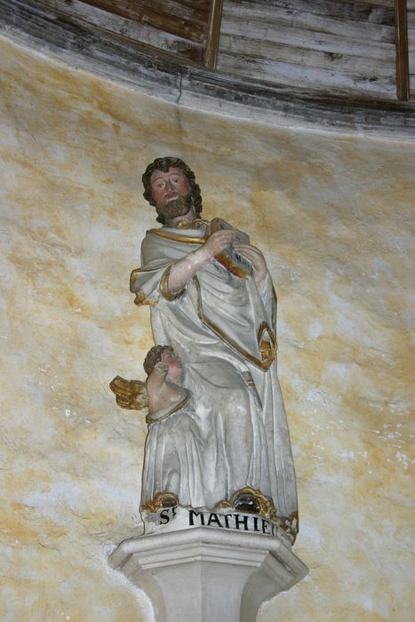 statue : Saint Matthieu - ©  Ministère de la Culture (France), Conservation des antiquités et des objets d’art de la Sarthe - Tous droits réservés