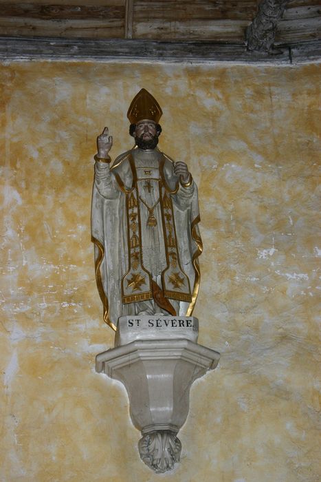 statue : Saint Sévère - ©  Ministère de la Culture (France), Conservation des antiquités et des objets d’art de la Sarthe - Tous droits réservés