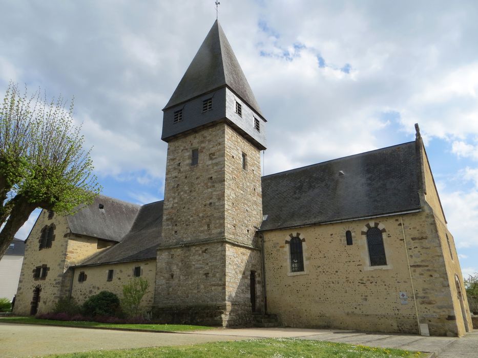 Eglise Saint-Nicolas : Façade latérale nord, vue générale