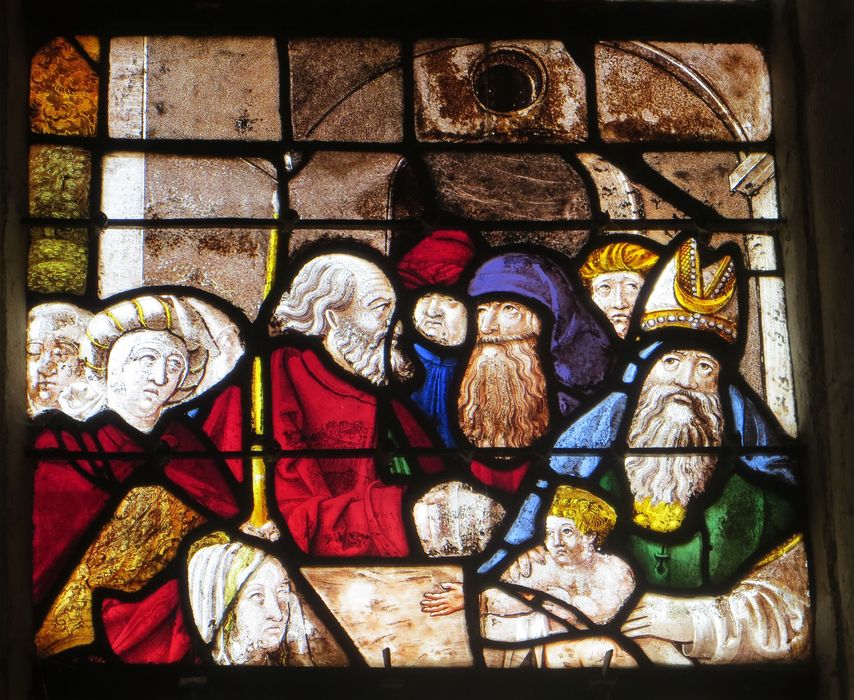 verrière : Scènes de la Vie de la Vierge, détail