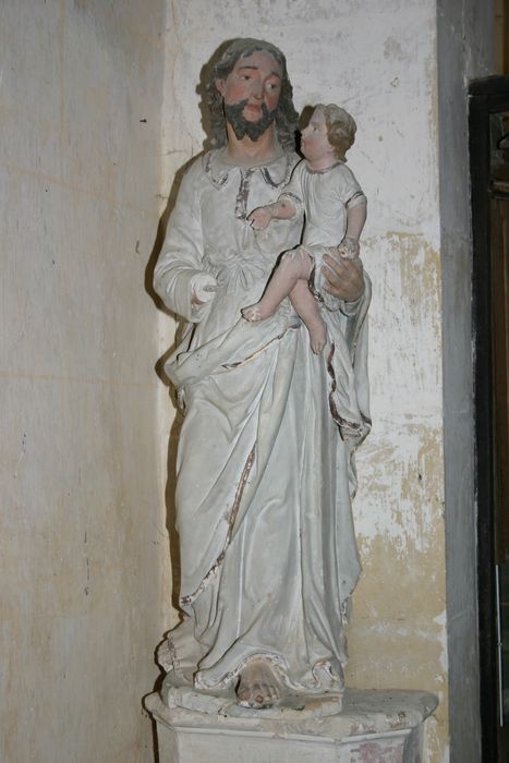 groupe sculpté : Saint Joseph et l'Enfant Jésus