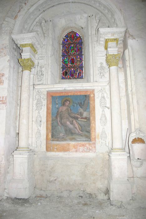 retable latéral nord, tableau : saint Jean-Baptiste