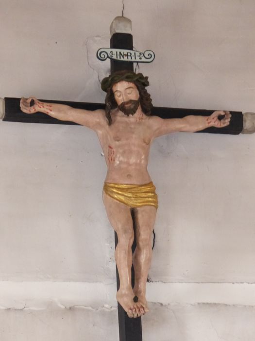 statue : Christ en croix dit des Rameaux ou des Lanciers - © Ministère de la Culture (France), Conservation des antiquités et des objets d’art de la Sarthe - Tous droits réservés
