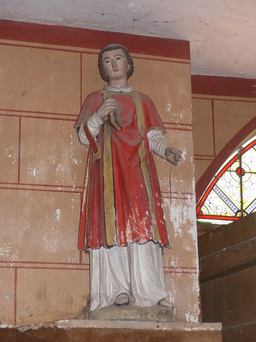 statue : Saint diacre - © Ministère de la Culture (France), Conservation des antiquités et des objets d’art de la Sarthe - Tous droits réservés