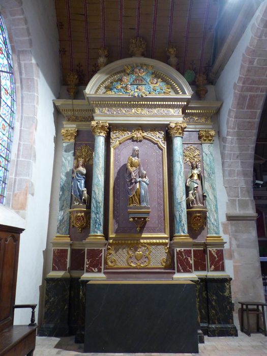 retable latéral nord - © Ministère de la Culture (France), Conservation des antiquités et des objets d’art de la Sarthe - Tous droits réservés