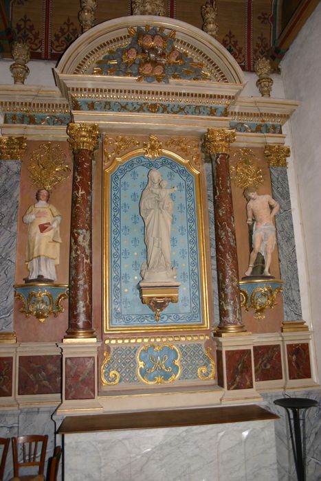 retable latéral sud - ©  Ministère de la Culture (France), Conservation des antiquités et des objets d’art de la Sarthe - Tous droits réservés