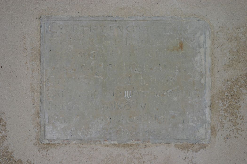 Plaque funéraire d'Anne Mautrot