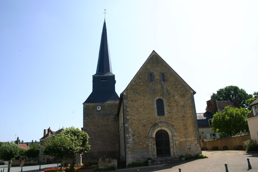 Eglise Saint-Martin-de-Tours : Façade occidentale, vue générale