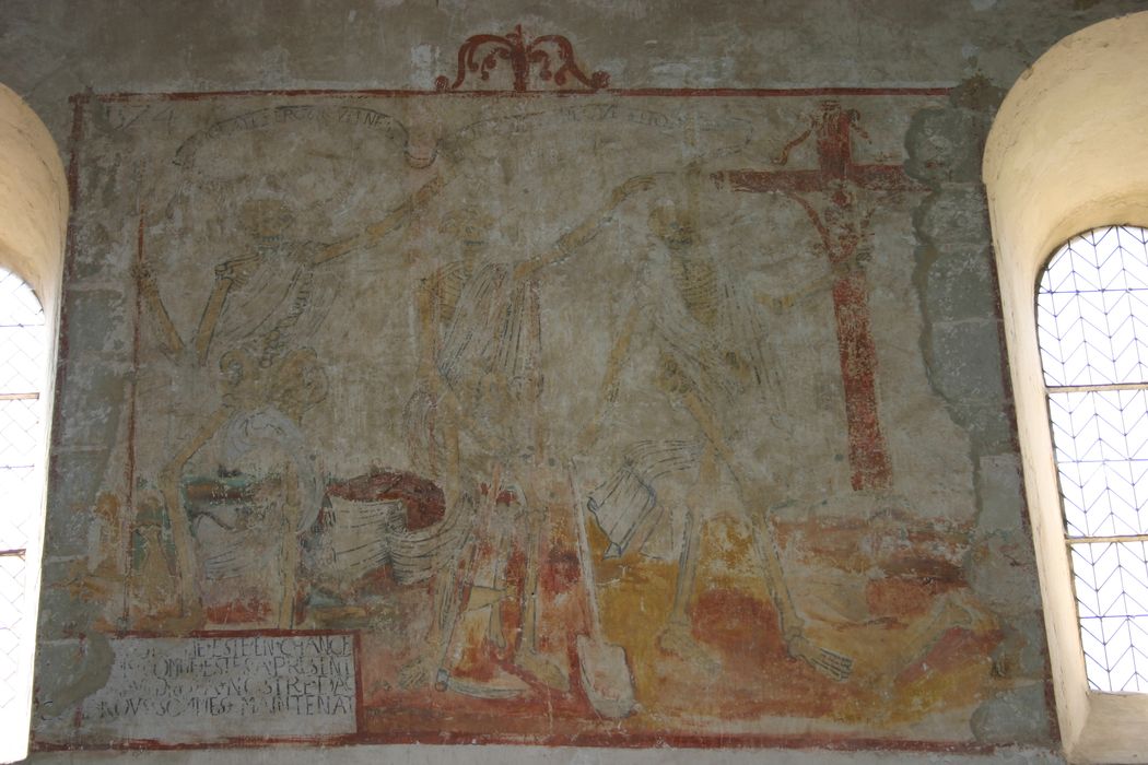 peintures monumentales : Le Dict des Trois Morts et des Trois Vifs
