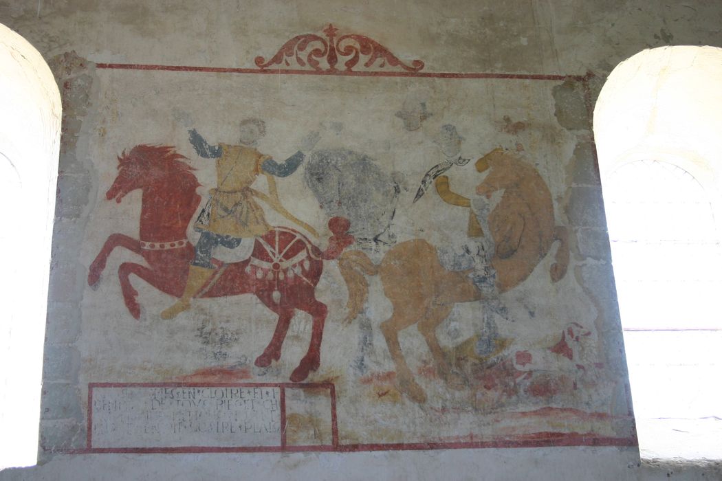peintures monumentales : Le Dict des Trois Morts et des Trois Vifs