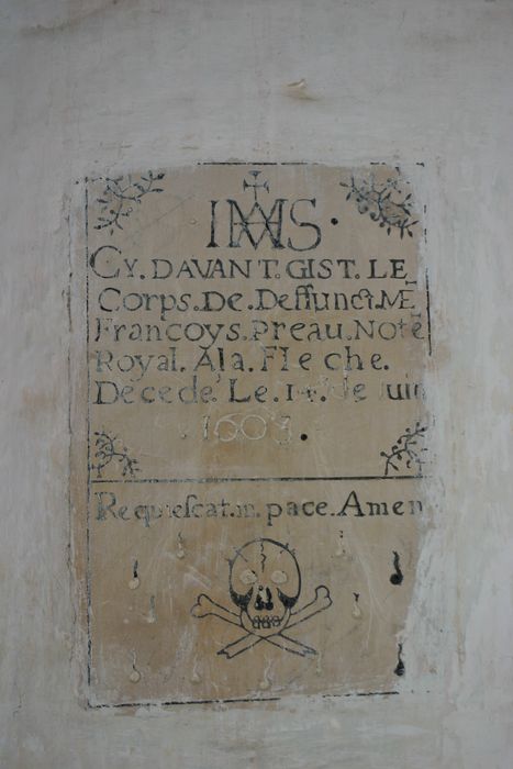 plaque funéraire de François Préau