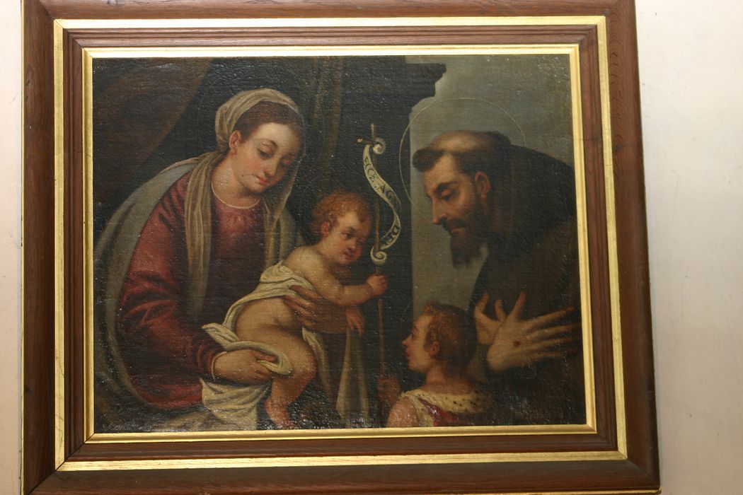 Tableau : Vierge à l'Enfant avec saint François d'Assise