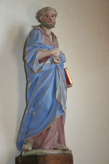 statue : Saint Pierre - © Ministère de la Culture (France), Conservation des antiquités et des objets d’art de la Sarthe - Tous droits réservés