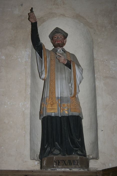 statue : Saint François-Xavier - © Ministère de la Culture (France), Conservation des antiquités et des objets d’art de la Sarthe - Tous droits réservés