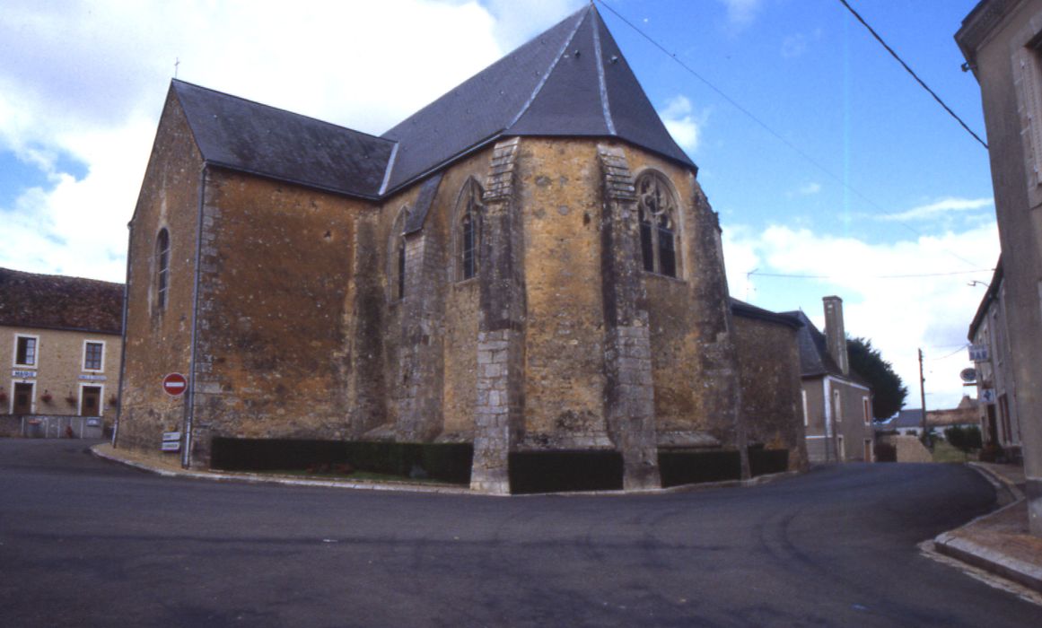 Eglise Saint-Fraimbault et Saint-Antoine : Chevet, vue générale