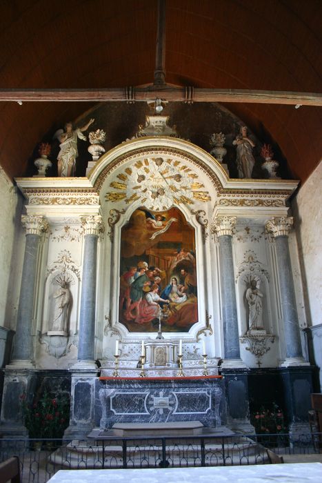 retable du maître-autel - © Ministère de la Culture (France), Conservation des antiquités et des objets d’art de la Sarthe - Tous droits réservés