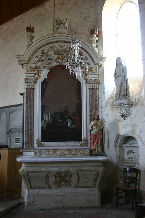 retable latéral sud - ©  Ministère de la Culture (France), Conservation des antiquités et des objets d’art de la Sarthe - Tous droits réservés