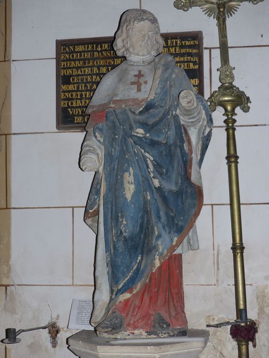 statue : Saint Louis (?) - ©  Ministère de la Culture (France), Conservation des antiquités et des objets d’art de la Sarthe - Tous droits réservés