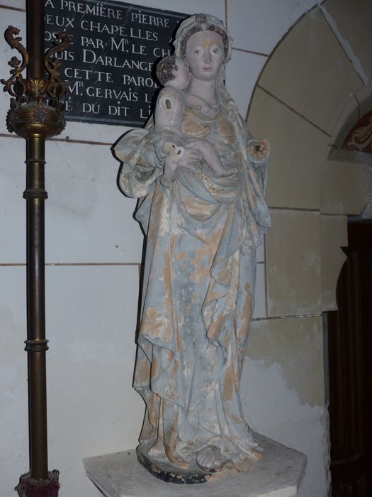 statue : Vierge à l'Enfant - ©  Ministère de la Culture (France), Conservation des antiquités et des objets d’art de la Sarthe - Tous droits réservés