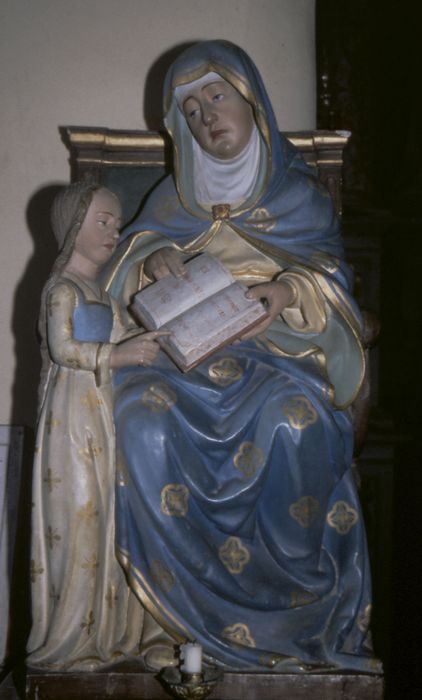groupe sculpté : Education de la Vierge (l')