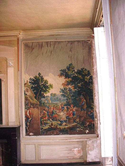 garniture architecturale (papier peint), vue partielle - © Ministère de la Culture (France), Conservation des antiquités et des objets d’art de la Sarthe – Tous droits réservés 