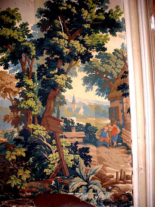 garniture architecturale (papier peint), détail - © Ministère de la Culture (France), Conservation des antiquités et des objets d’art de la Sarthe – Tous droits réservés 