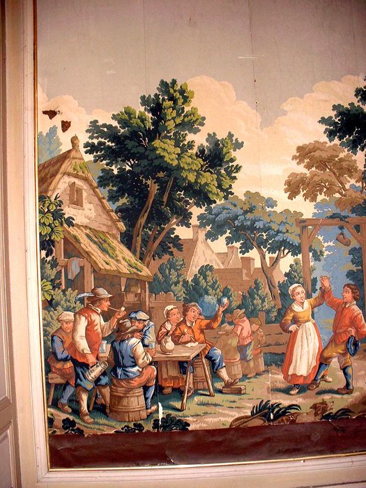 garniture architecturale (papier peint), détail