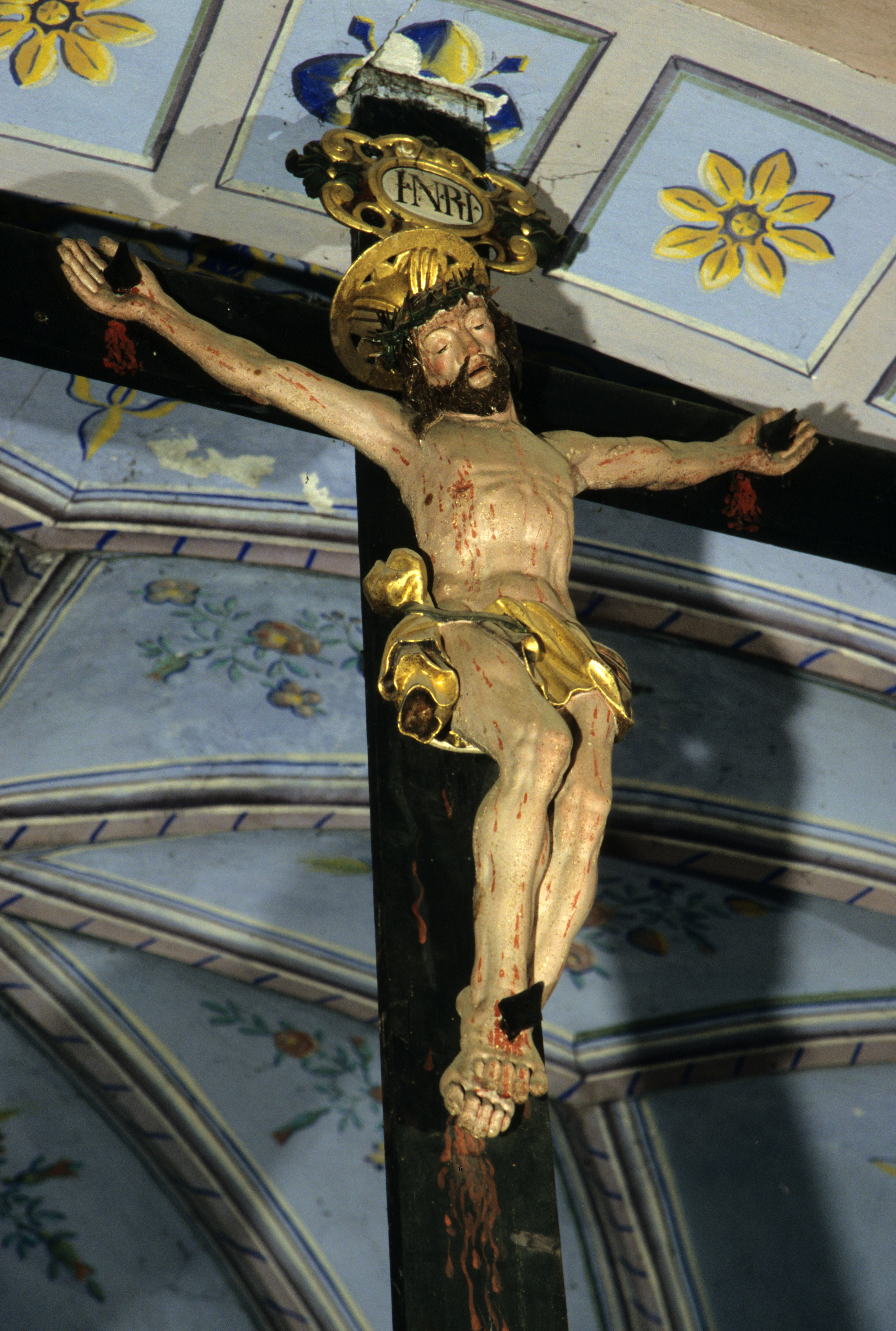poutre de gloire, Christ en croix - ©  Ministère de la Culture (France), Conservation des antiquités et des objets d’art de la Savoie - Tous droits réservés