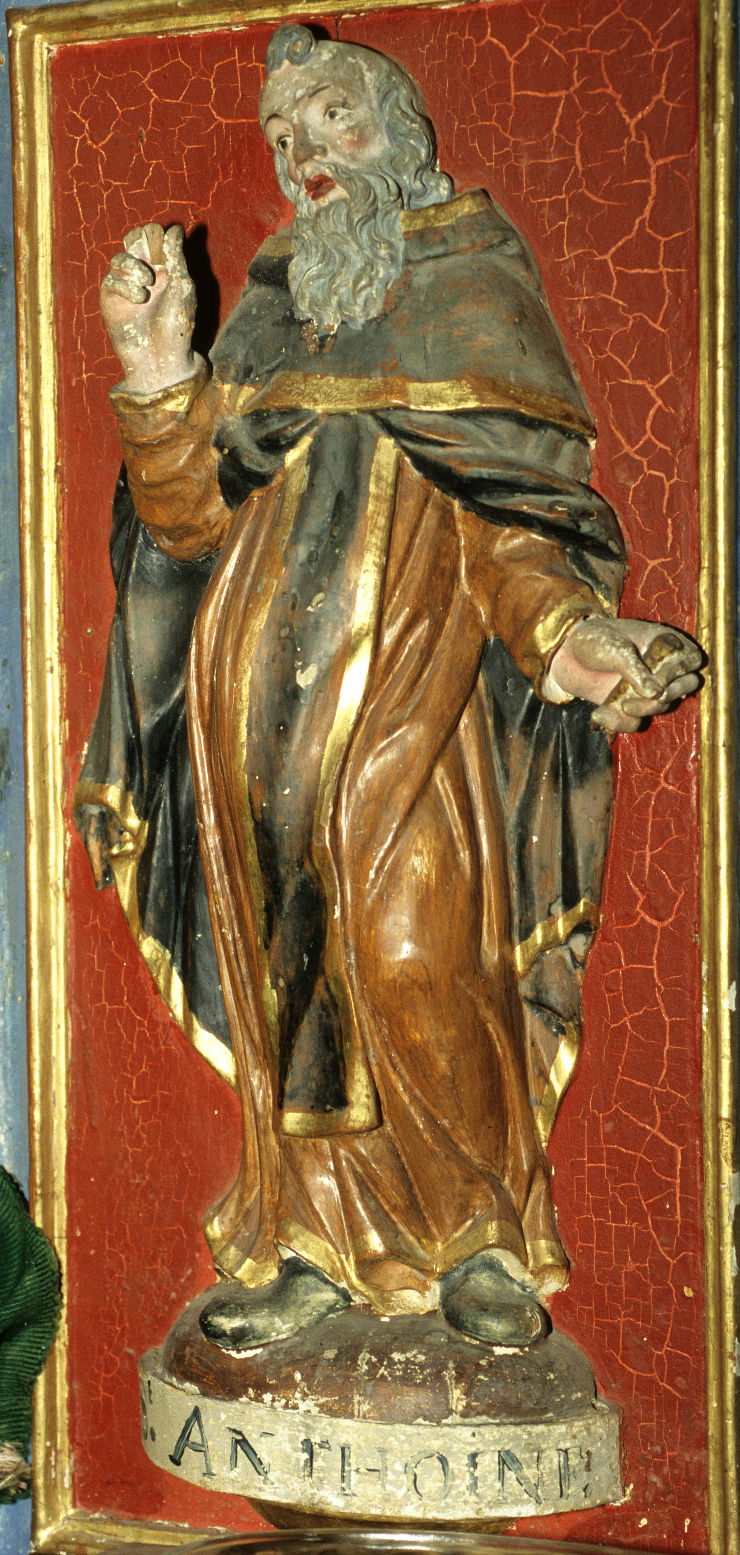retable du maître-autel, détail : Saint-Antoine - ©  Ministère de la Culture (France), Conservation des antiquités et des objets d’art de la Savoie - Tous droits réservés