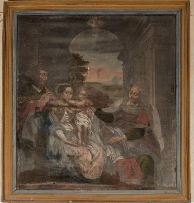 tableau : Vierge à l'Enfant, sainte Anne et saint Joseph - © Ministère de la Culture (France), Conservation des antiquités et des objets d’art de Savoie – Tous droits réservés 