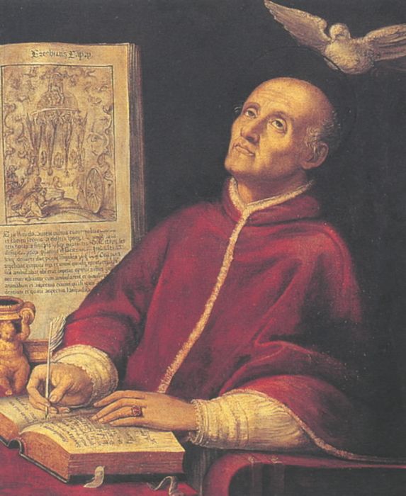 tableau : Saint Grégoire le Grand - © Ministère de la Culture (France), Conservation des antiquités et des objets d’art de Haute-Savoie – Tous droits réservés