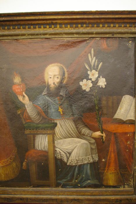 tableau et son cadre : Saint François de Sales - © Ministère de la Culture (France), Conservation des antiquités et des objets d’art de Haute-Savoie – Tous droits réservés
