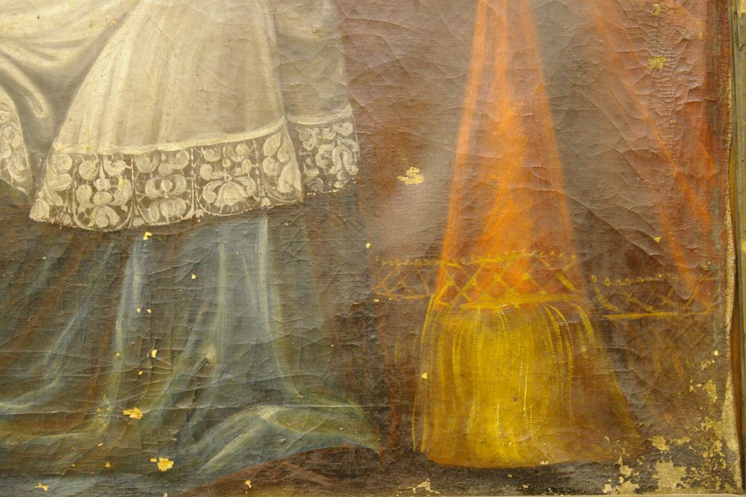 tableau : Saint François de Sales, détail - © Ministère de la Culture (France), Conservation des antiquités et des objets d’art de Haute-Savoie – Tous droits réservés 