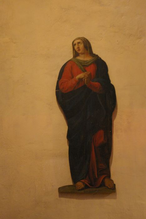 tableau (panneau peint) : la Vierge - © Ministère de la Culture (France), Conservation des antiquités et des objets d’art de Haute-Savoie – Tous droits réservés 