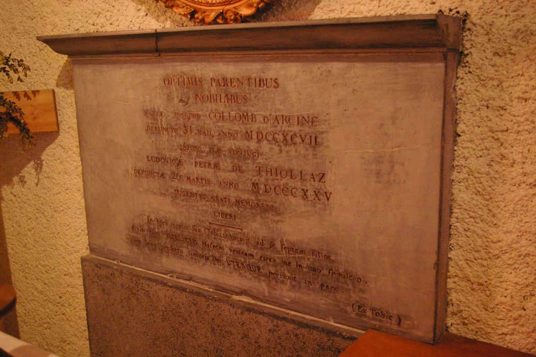 plaque funéraire (dédicace) - © Ministère de la Culture (France), Conservation des antiquités et des objets d’art de Haute-Savoie – Tous droits réservés 