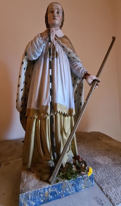 statue : Saint Bernard de Menthon - © Ministère de la Culture (France), Conservation des antiquités et des objets d’art de Haute-Savoie – Tous droits réservés 