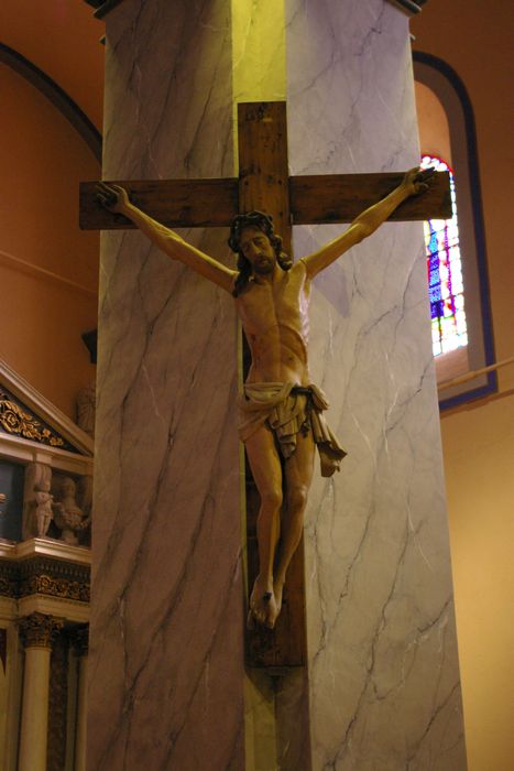 statue : Christ en croix - © Ministère de la Culture (France), Conservation des antiquités et des objets d’art de Haute-Savoie – Tous droits réservés