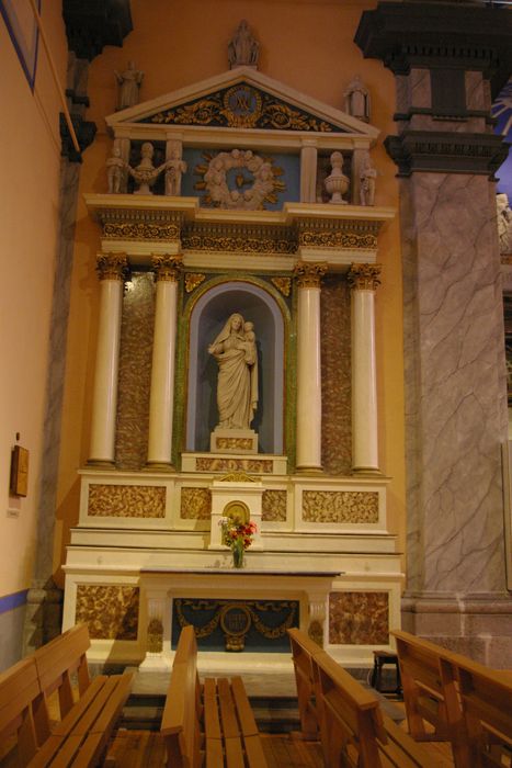 autel et retable de la Vierge - © Ministère de la Culture (France), Conservation des antiquités et des objets d’art de Haute-Savoie – Tous droits réservés