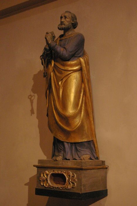 statue : Saint Pierre - © Ministère de la Culture (France), Conservation des antiquités et des objets d’art de Haute-Savoie – Tous droits réservés 