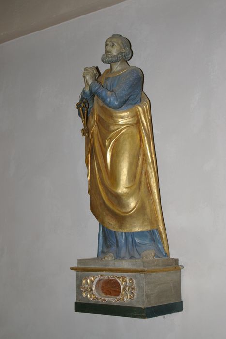 statue : Saint Pierre - © Ministère de la Culture (France), Conservation des antiquités et des objets d’art de Haute-Savoie – Tous droits réservés 