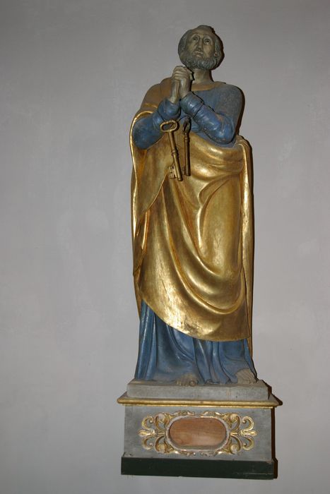 statue : Saint Pierre - © Ministère de la Culture (France), Conservation des antiquités et des objets d’art de Haute-Savoie – Tous droits réservés 
