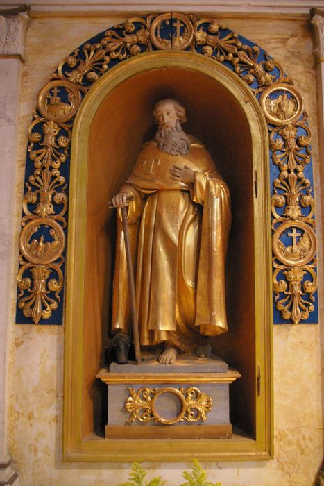 statue : saint Antoine - © Ministère de la Culture (France), Conservation des antiquités et des objets d’art de Haute-Savoie – Tous droits réservés 