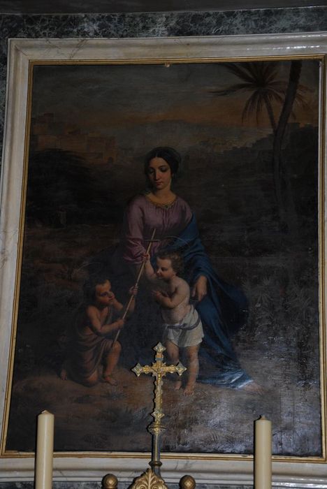 tableau : Vierge à l'Enfant et saint Jean-Baptiste