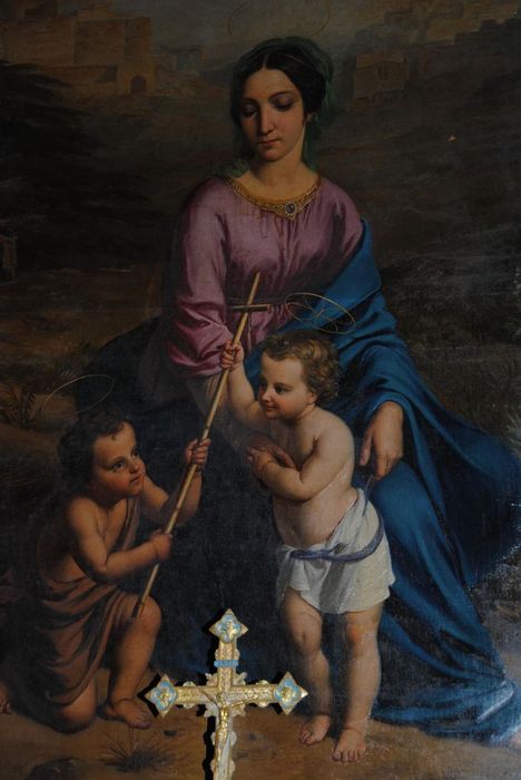 tableau : Vierge à l'Enfant et saint Jean-Baptiste